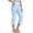 Light Blue, variant on Vivianyn HD Women's Split Hem Capri Yoga Pants with Pockets, High Waist Stretch Trousers,Black,Size S-XXL