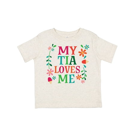 

Inktastic My Tia Loves Me Niece Gift Toddler Toddler Girl T-Shirt