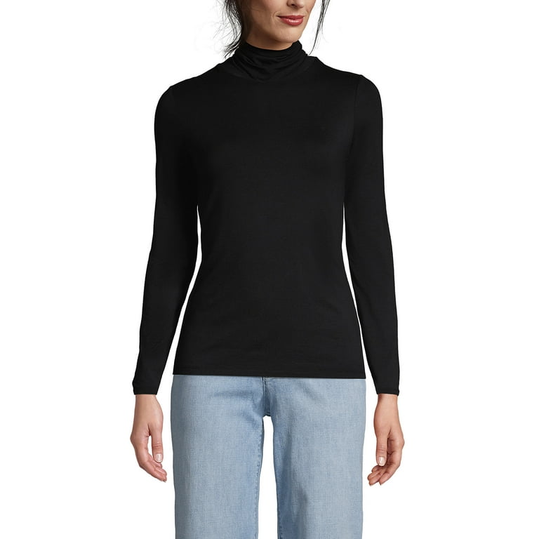 Women's fitted turtleneck top
