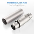thumbnail image 2 of Adaptador XLR Heams Professional XLR de 3 pines hembra a hembra y macho a macho, 2 of 7