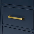 thumbnail image 6 of Ariel Cambridge 43 In. Left Offset Oval Sink Vanity With White Quartz Countertop In Midnight Blue, 6 of 10
