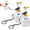 2 PCS, variant on Seagull Mine Sound Button Keychain, Rechargeable Fidget Clicker with Real Sound & LED Light, Funny Interactive Desk Stress Relief Toy Gifts for Adults