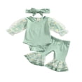 thumbnail image 1 of Daisy Motif Maille Patchwork Playsuit Évasé Pantalon Bandeau, 1 of 5