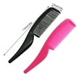 thumbnail image 4 of Qarigey Peines de plástico Accesorio profesional Herramientas de barbería Recortadora de barbero Cuidado del cabello Negro, 4 of 6