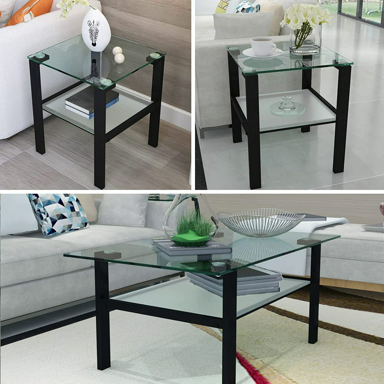 Holaki Glass Coffee Table And End