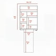 thumbnail image 2 of Wall-Mounted Table with Hutch and Seven Different Size Shelves, White, 30 Inch High, 2 of 8