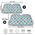 thumbnail image 3 of Kdxio Modern Ice Cream Print Windshield Sun Shade,UV Rays and Sun Heat Protection,Sunshade for Car Windshield,Car Shade Front Windshield - Small, 3 of 6