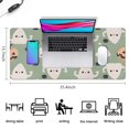 thumbnail image 5 of Long Mouse Pads for Desk,Cute Halloween Ghost Pumpkin Pattern Desk Mats on Top Of Desks, Desk Mouse Pad Extra Large with 3mm Non-Slip Base and Stitched Edge for Gaming,Office,Work,Home 35.4"x15.7", 5 of 6