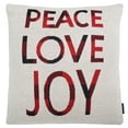 thumbnail image 4 of SAFAVIEH Good Tidings Pillow, 18" x 18", Red/Beige, 4 of 6