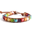 thumbnail image 1 of Cuir Fait à la Main 7 Chakra Yaga Perle Wrap Bijoux Bracelet, 1 of 4