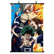 AkoaDa Anime Paintings - Posters - Boku no Hero Academia My Hero Academia Painting Fabric Painting Anime Home Decor Wall Scroll Posters for Decorative