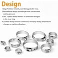 thumbnail image 5 of Vigrue 115Pcs 304 Stainless Steel, 6-28.6mm Stepless Single Ear Hose Clamps with Ear Clamp Pincer, Cinch Rings Crimp Hose Clamps Assortment Kit for Water Pipe, Plumbing and Automotive Use, 5 of 7