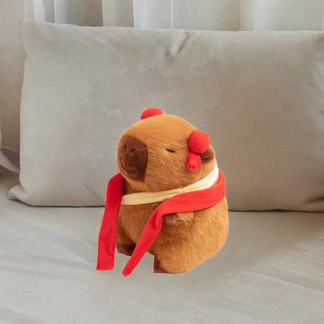 Capybara Toy de peluche Realista Toy de dibujos animados Lindo decoración del hogar Capybara Doll de dibujos animados de animación para niños Regalos 23 cm