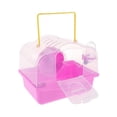 thumbnail image 3 of Estuche De Transporte De Jaula De Caja De Transporte De Plástico Portátil De De Ratón De Hámster Libre rosado jinwen Jaula de casa de hámster, 3 of 8
