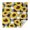 Black White Gray, variant on Black Yellow Green Leaf Sunflower Pattern Square Tablecloth,Waterproof Square Table Cover,Wipeable Spillproof Washable Table Cover for Home Kitchen Party Decor 42"X42"(107x107cm)