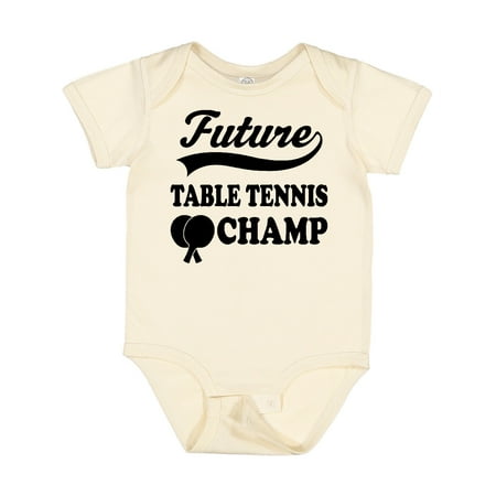 

Inktastic Table Tennis Future Champ Gift Baby Boy or Baby Girl Bodysuit