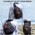 thumbnail image 6 of KastKing Karryall Sling Tackle Bag–Fishing Sling Pack,Fishing Backpack With Rod Holder,MOLLE System,Soft Bait & Gear Storage, 6 of 14