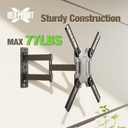 USX MOUNT Full Motion TV Wall Mount Bracket with Swivel Arm for 23 to 65 Inch TVs, Holds up to 77 lbs