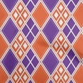 thumbnail image 1 of oneOone Cotton Poplin Orange Fabric Check Sewing Material Print Fabric By The Yard 56 Inch Wide, 1 of 4