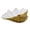 Pearl White and Gold-Medium, variant on Medium White Scalloped Clam Shell Bowl Sea Decor For Nautical Beach House Gift Of Housewarming And Wedding Party