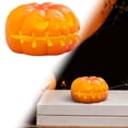 thumbnail image 4 of SeekLGT Cute Halloween Decor Cat Figurine, Halloween Desk Decor Resin Desktop Ornament with Witch Hat, Moon and Pumpkin for Shelf, Mantel, Office Decoration, 3 pc, 4 of 6
