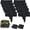 Black, variant on Imitation Stone Garden Fence, Cobbled Effect Landscape Decor Interlocking Decorative, Plastic Retaining Edging Border for Landscaping, Flower Beds, Paths, Lawns