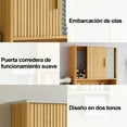 thumbnail image 4 of Bathroom Mirror Cabinet Wall Medicine Cabinet with Towel Bar/ Hairdryer Holder/ 5 Hooks Over The Toilet Storage Cabinet for Bathroom Kitchen Laundry Room, 4 of 11