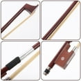 thumbnail image 3 of Minkissy Wood Horsehair Bow Violin Professional Use Performance 1Set, 3 of 7