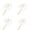 White*4, variant on White Anthurium Flowers, Anthurium Artificial Flowers Branch, Real Touch Faux Anthurium Long Stem for Vase Filler, Wedding Bouquets, Table Centerpieces, Home Decor