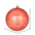 thumbnail image 2 of Vickerman 4" Coral Shiny Ball Ornament, 6 per Bag, 2 of 5