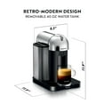 thumbnail image 3 of Nespresso BNV250CRO1BUC1 Vertuo Cafetera y Espresso, Cromo, 3 of 5