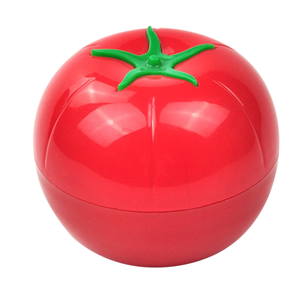 ROBOT-GXG Vegetable Shape Food Storage Box Plastic Reusable Fresh-Keeping Fruit Container Kitchen Food Keeper,Tomato