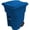 Blue, variant on 96 Gallon Heavy Duty Trash Can with Wheels, Rolling Garbage Bin with Lid, Large Durable Outdoor Waste & Recycling Container, Black