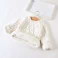 thumbnail image 4 of Robe pour Bébé Fille, Robe Chandail pour Fille, Mode Mignonne Épaissie Chaude à Manches Longues Col Rond pour Enfants, 4 of 8