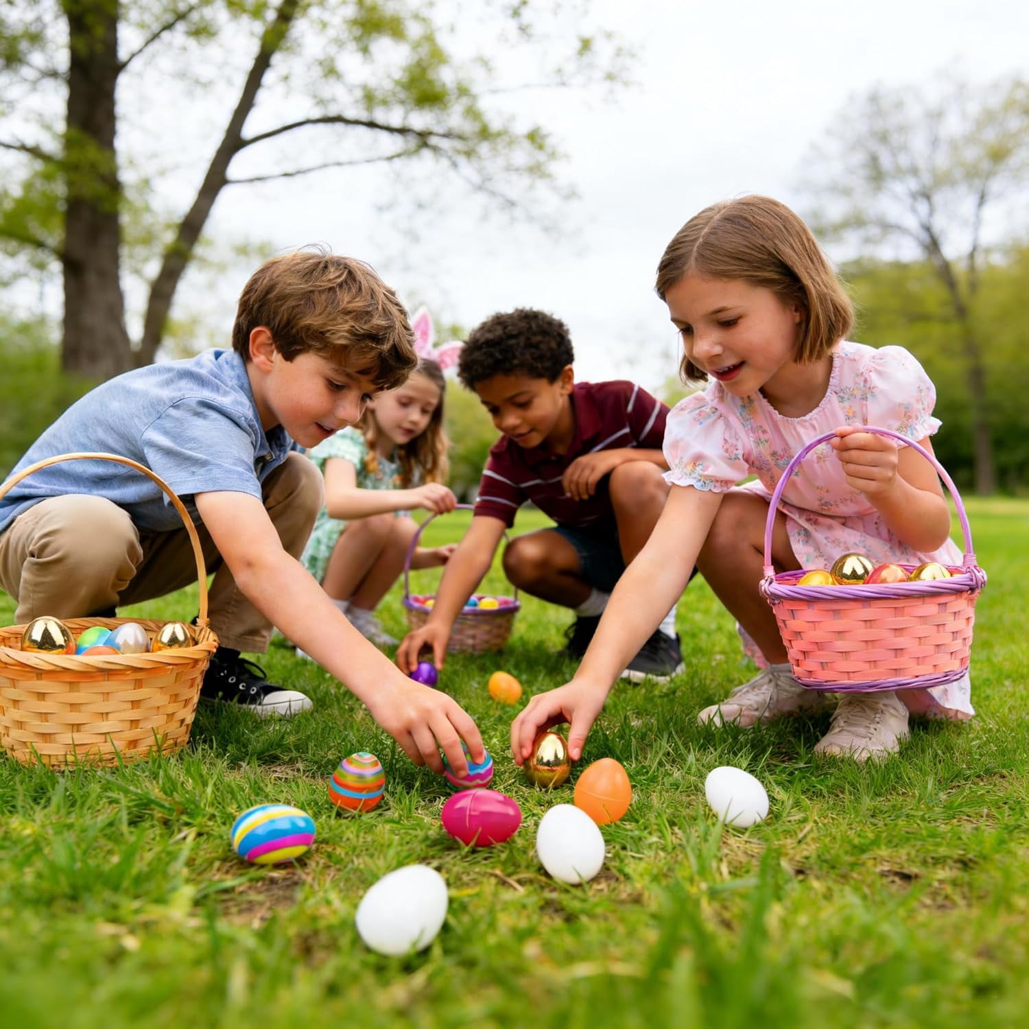 12PCS Easter Egg Surprise Set with Mini Animal Pull-Back Cars - Colorful Egg Hunt & Party Favors for Holiday Gifting