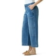 thumbnail image 2 of Gloria Vanderbilt Swan Series Women's Utility Wide Leg Crop Jeans, Sizes 2-18, 2 of 4