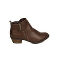 thumbnail image 2 of Breckelles GA08 Women Leatherette Almond Toe Zippered Bootie, 2 of 5
