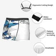 thumbnail image 6 of Bingfone Blue Flying Butterflies Men'S Underwear - Casual Stretch Boxer Briefs-Xx-Large, 6 of 9