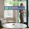 thumbnail image 6 of Bluetooth Key Finder, 4PCS Wallet Tracker Works with Apple Find My App (iOS Only), Replaceable Battery, Waterproof, White Item Finder for Bags, Luggage, Keys, Wallets (with Silicone Protective Cover), 6 of 8