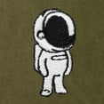 thumbnail image 2 of Dalix Astronaut Embroidery Washed Midweight Jogger Fleece Sweatpants Soft Lounge Pant Drawstring Waistband Pockets Mens in Olive S Small, 2 of 5
