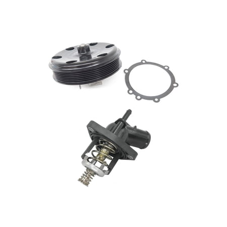 Rolet for Tahoe Engine Water Pump Pulley Thermostat Housing Assembly for 2015-2020 5.3L 6.2L Original Fitment
