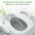 thumbnail image 7 of Potty Training Seat, Toddler Step Stool, 2 in 1 Potty Training Toilet for Kids, Baby Seat with Splash Guard and Anti-Slip Pad for Boys Girls Potty Training, Grey, 7 of 7