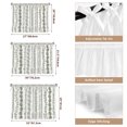 thumbnail image 6 of Oven Skirt Curtain for Kitchen 24x32 Inch, Sage Green Botanical Oven Curtain with 8 Ribbon Ties & Ruffle Trim, Stove Skirt Curtain Dishwasher for Cabinets Sinks Summer Botanical Leaf Vertical Stripes, 6 of 9