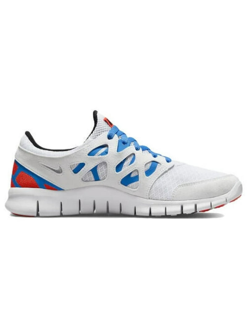 Represalias Teoría básica galope Nike Free Run 2 DX1794-100 Men's White/Blue/Red Athletic Running Shoes  DJ184 (9) - Walmart.com