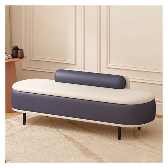 Bedroom Bench Storage Ottoman,Upholstered End of Bed Bench with Metal Legs,Entryway Footrest Seat Rectangular Extra Long Storage Bench for Living Room