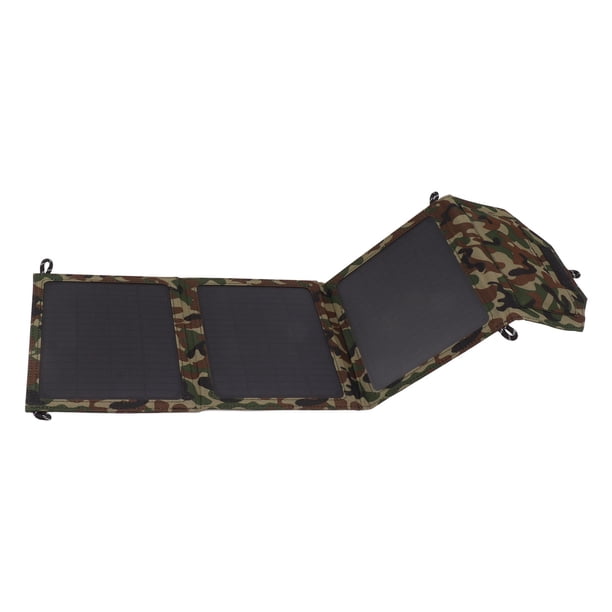 Cargador De Teléfono Solar, Silicio Monocristalino 12V 30W Panel Solar Plegable Inteligente Fácil De Transportar Para Automóvil