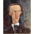 thumbnail image 2 of Modigliani, Amedeo 20x24 Gold Ornate Wood Framed with Double Matting Museum Art Print Titled - Portrait of Blaise Cendrars, 2 of 4