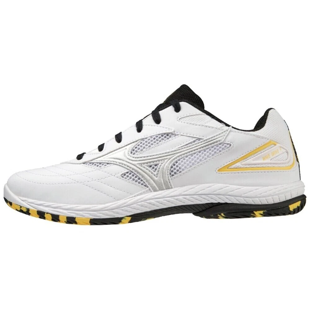 MIZUNO WAVE DRIVE 9 81GA220504 White/Black/Yellow Unisex Table