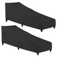thumbnail image 1 of Funda para Tumbona de Exterior SunPatio Impermeable 2 Unidades Negra, 1 of 7