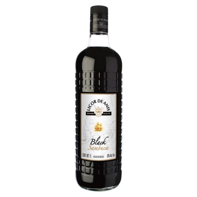Paquete de 3 Licor Domecq De Anis Black Sambuca 1 L Domecq Paquete de 3